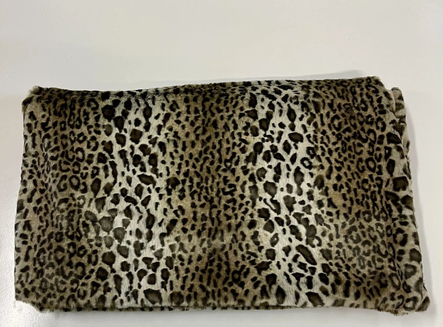 Ultra Soft Faux Fur Leopard Throw — view 4