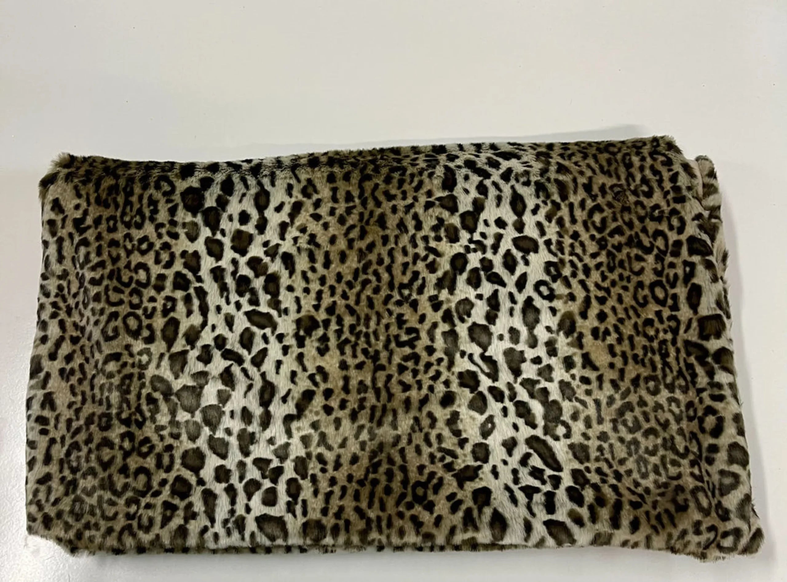 Ultra Soft Faux Fur Leopard Throw — view 4