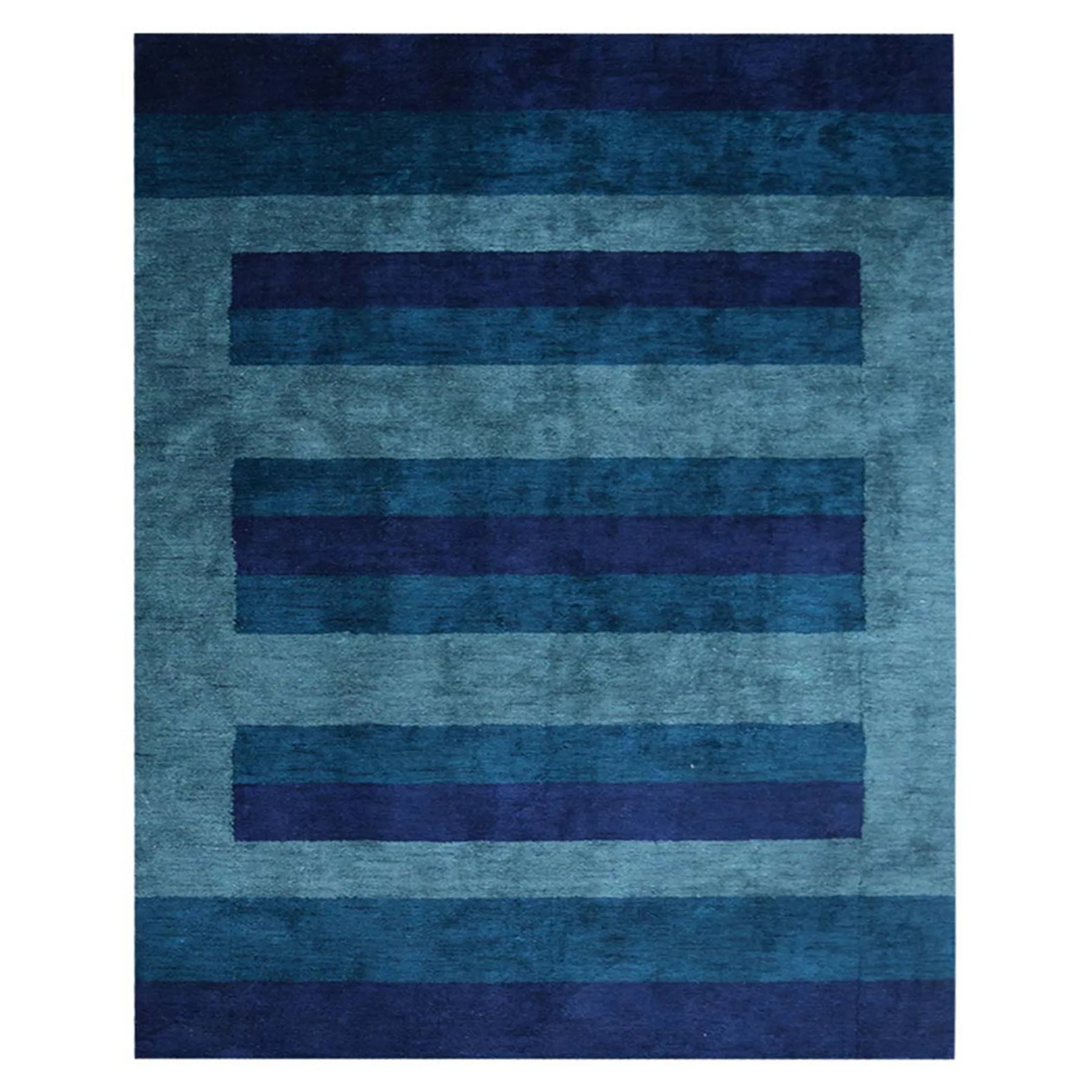 Rugsotic Carpets Hand Knotted Loom Silk Mix Area Rug Contemporary — view 2