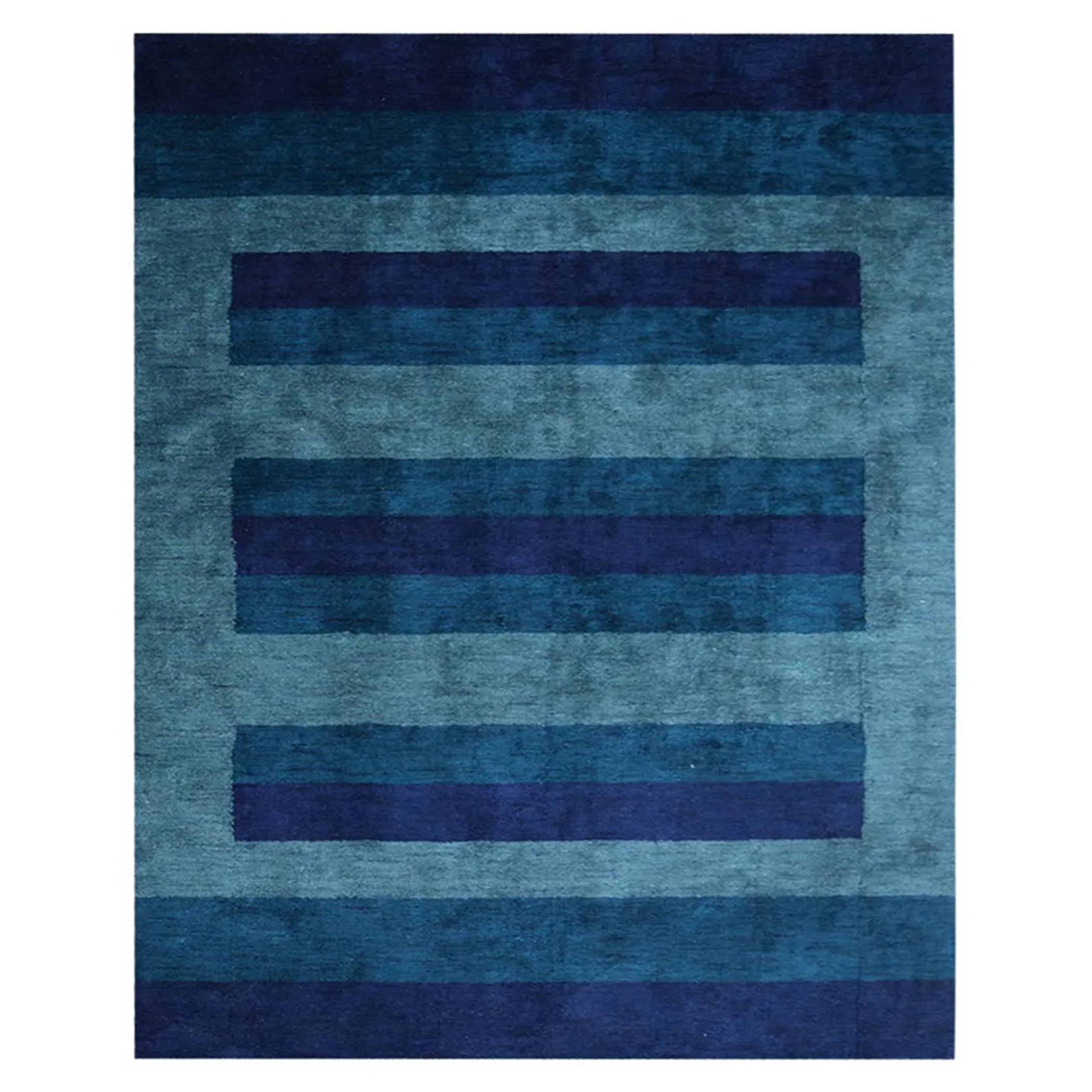 Rugsotic Carpets Hand Knotted Loom Silk Mix Area Rug Contemporary — view 2