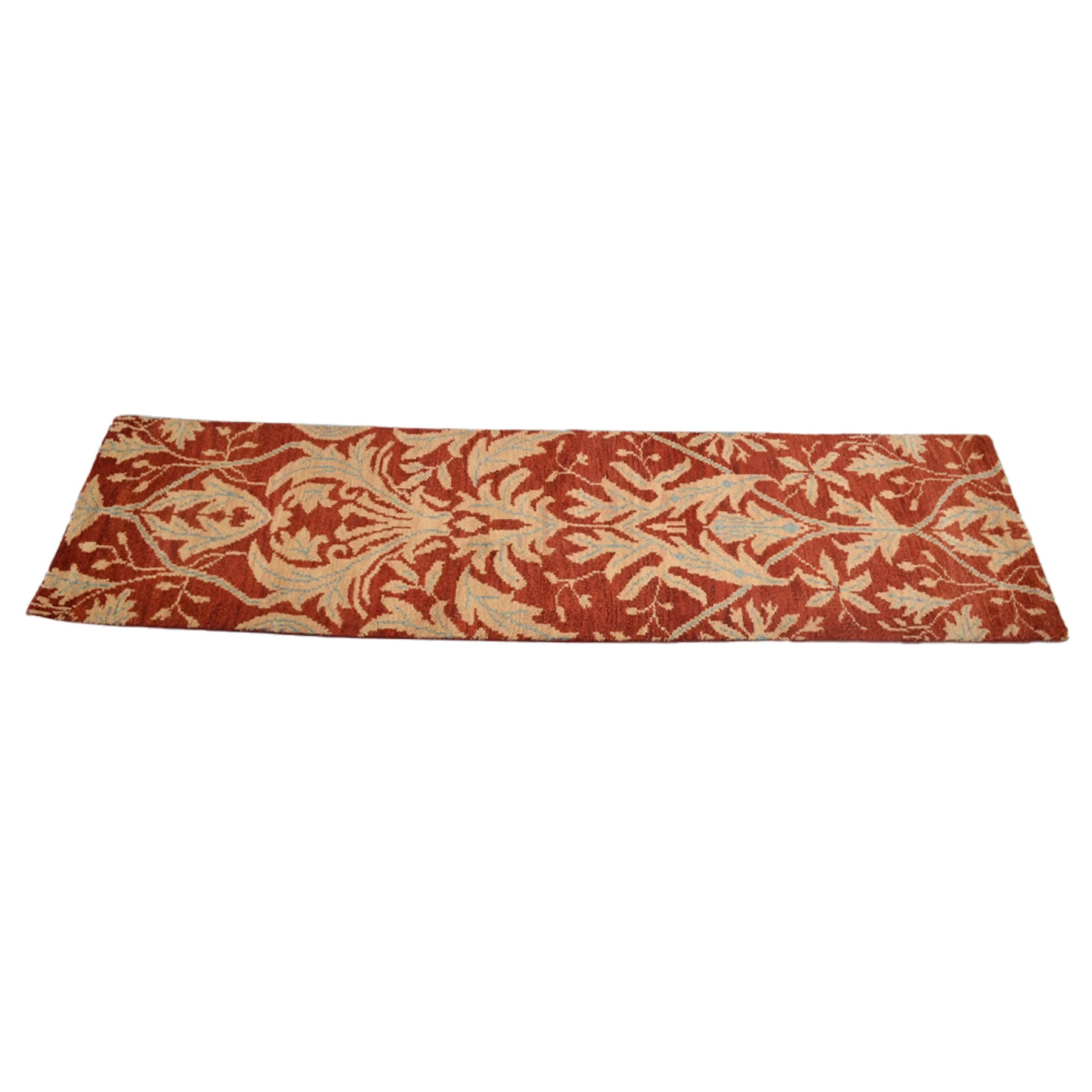 Rugsotic Carpets Hand Knotted Wool 2’6”x10′ Runner Area Rug Floral — view 4
