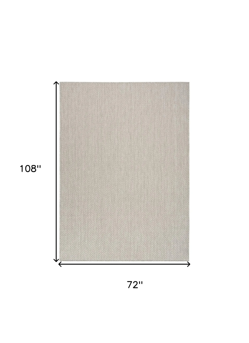 6′ X 9′ Gray Geometric Indoor Outdoor Area Rug — view 2