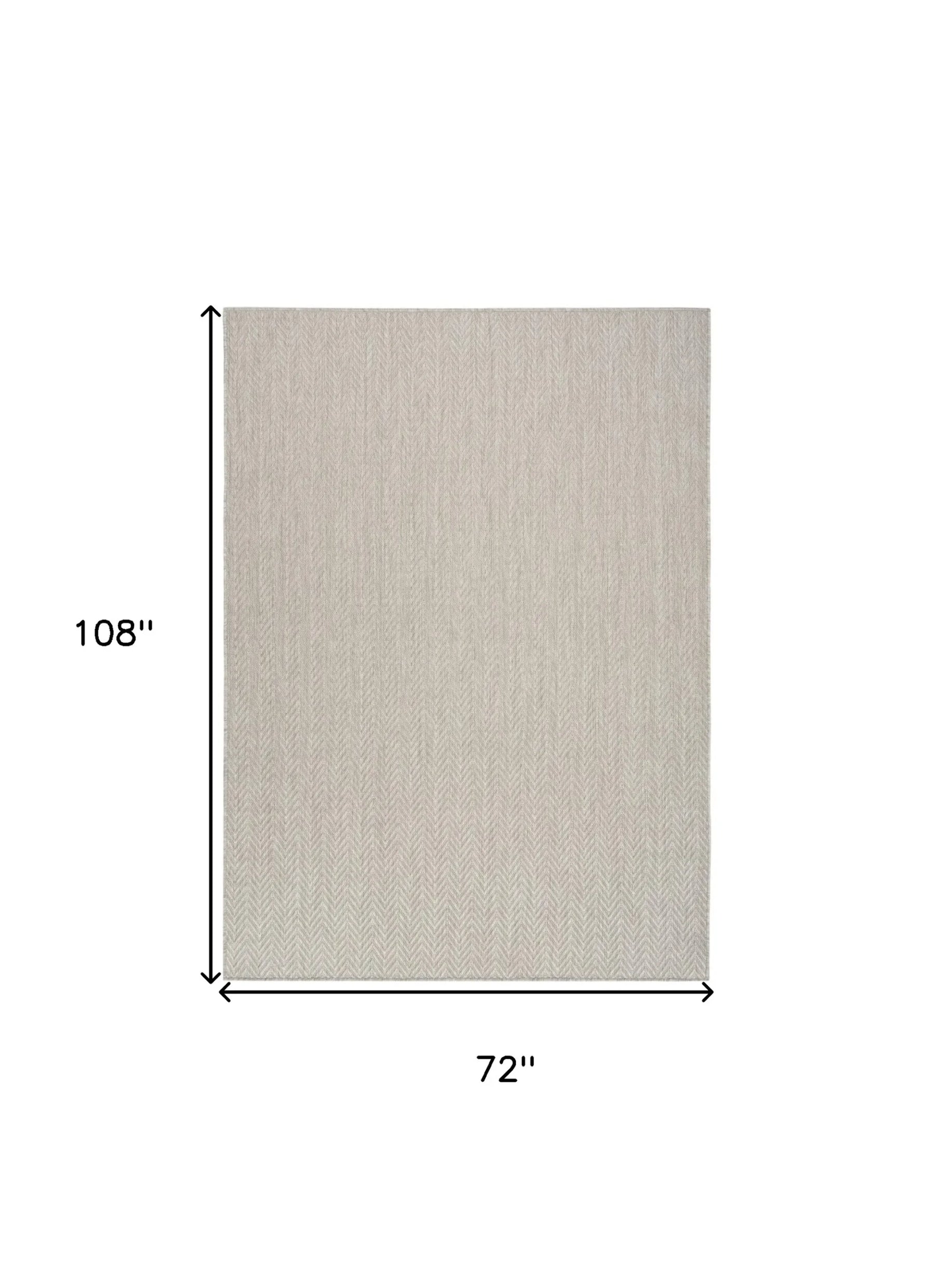 6′ X 9′ Gray Geometric Indoor Outdoor Area Rug — view 2