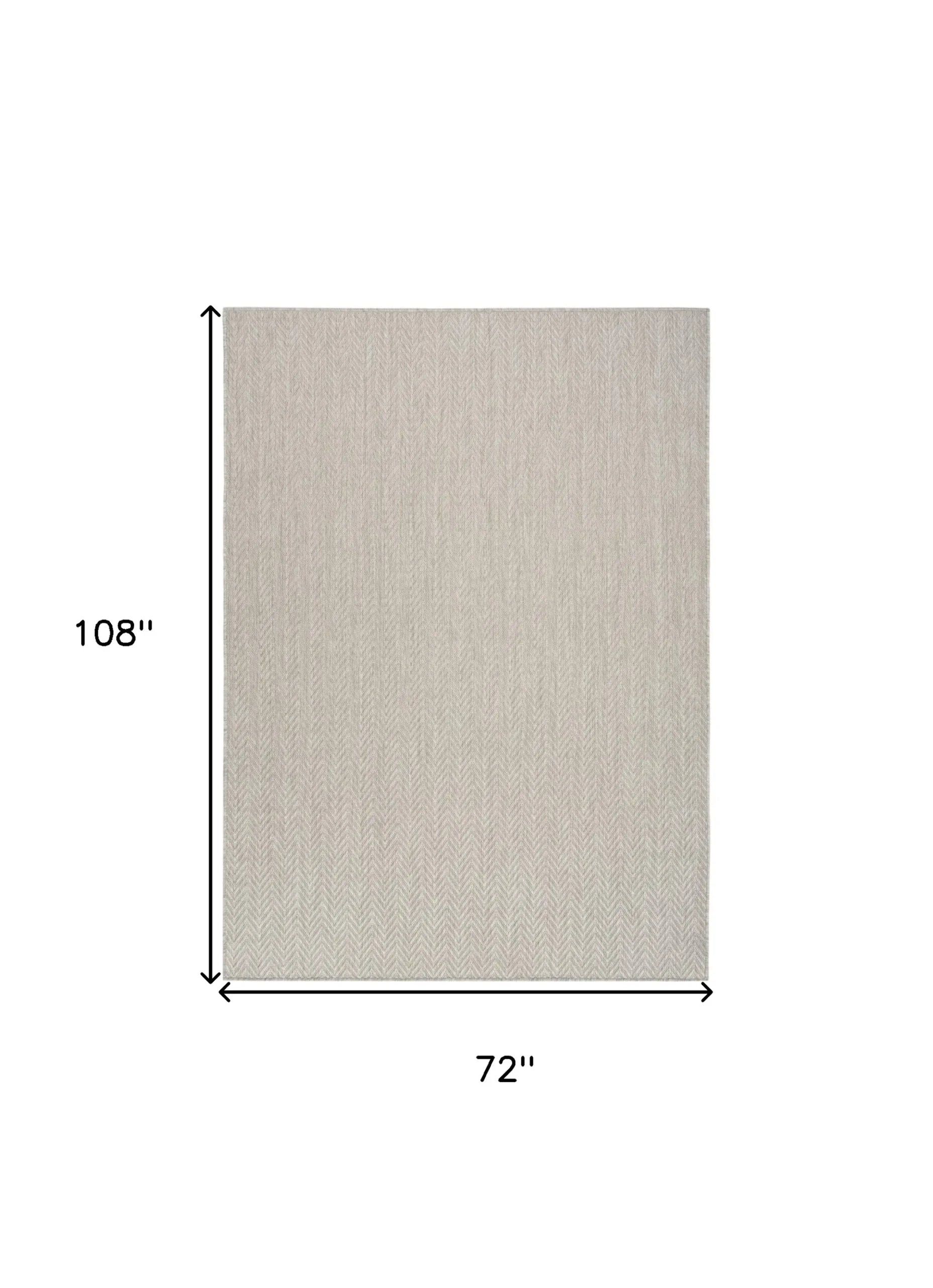 6′ X 9′ Gray Geometric Indoor Outdoor Area Rug — view 2