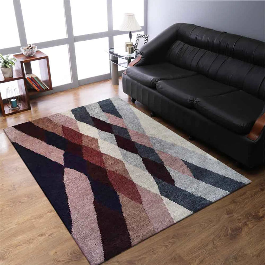 Rugsotic Carpets Hand Knotted Silk 5’x8′ Area Rug Contemporary Multicolor