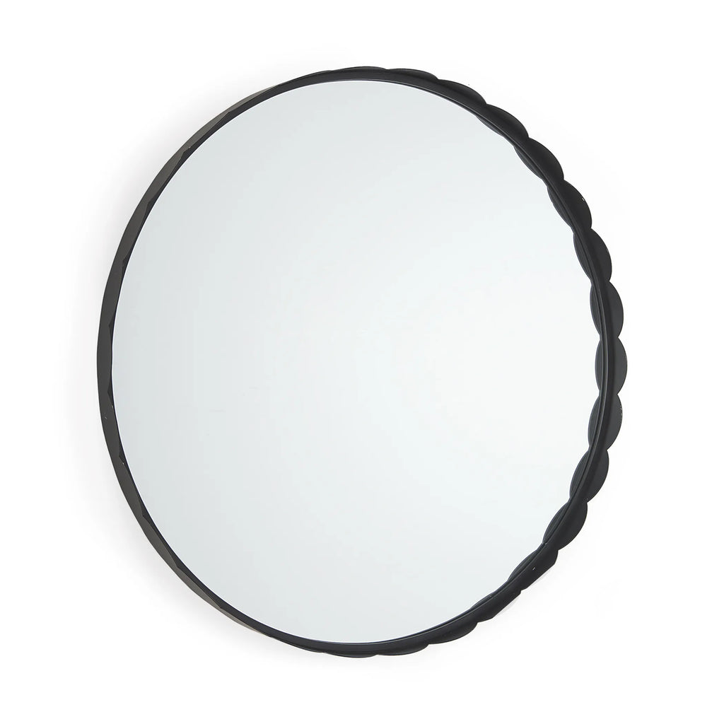 Metal Scalloped Framed Accent Mirror — view 4