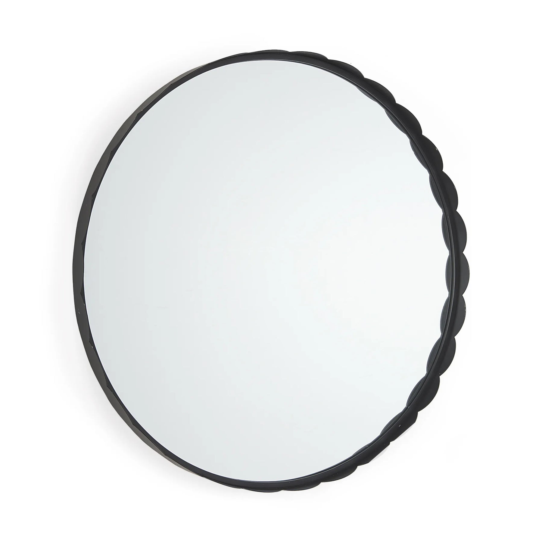 Metal Scalloped Framed Accent Mirror — view 4