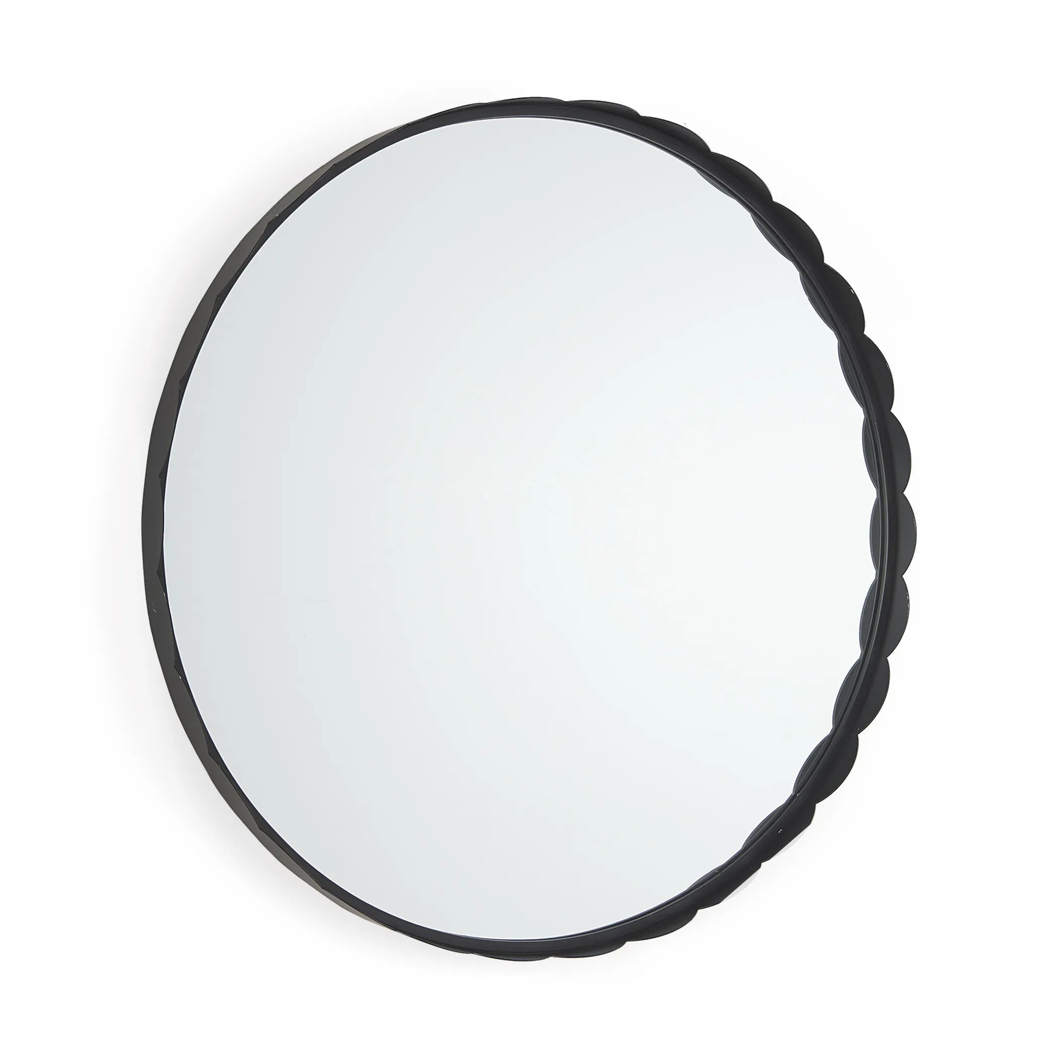 Metal Scalloped Framed Accent Mirror — view 4