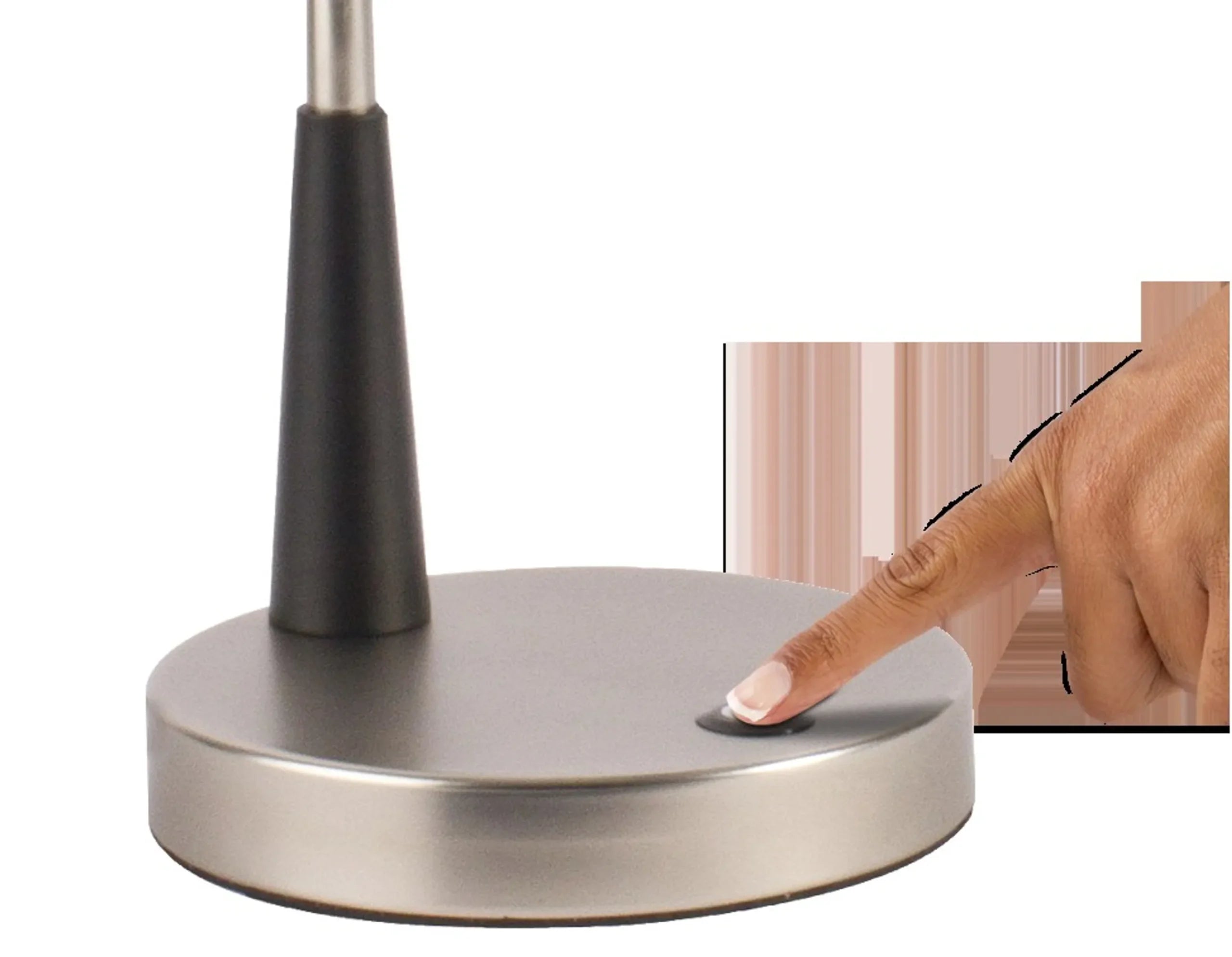 Black Matte and Silver LED Adjustable Desk Lamp — view 2