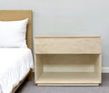 24″ Natural One Drawer Solid Wood Nightstand
