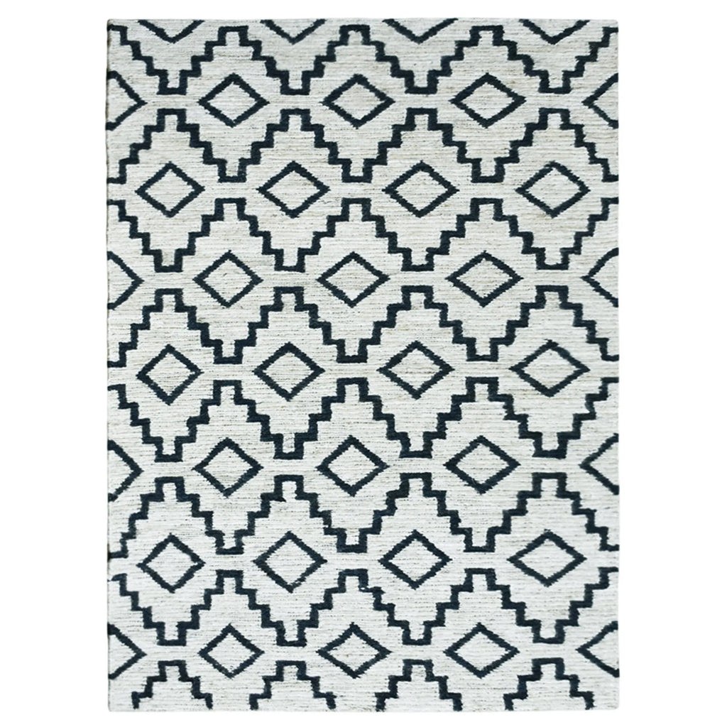Rugsotic Carpets Hand Knotted Sumak Jute Eco-friendly Area Rug Geometric — view 2