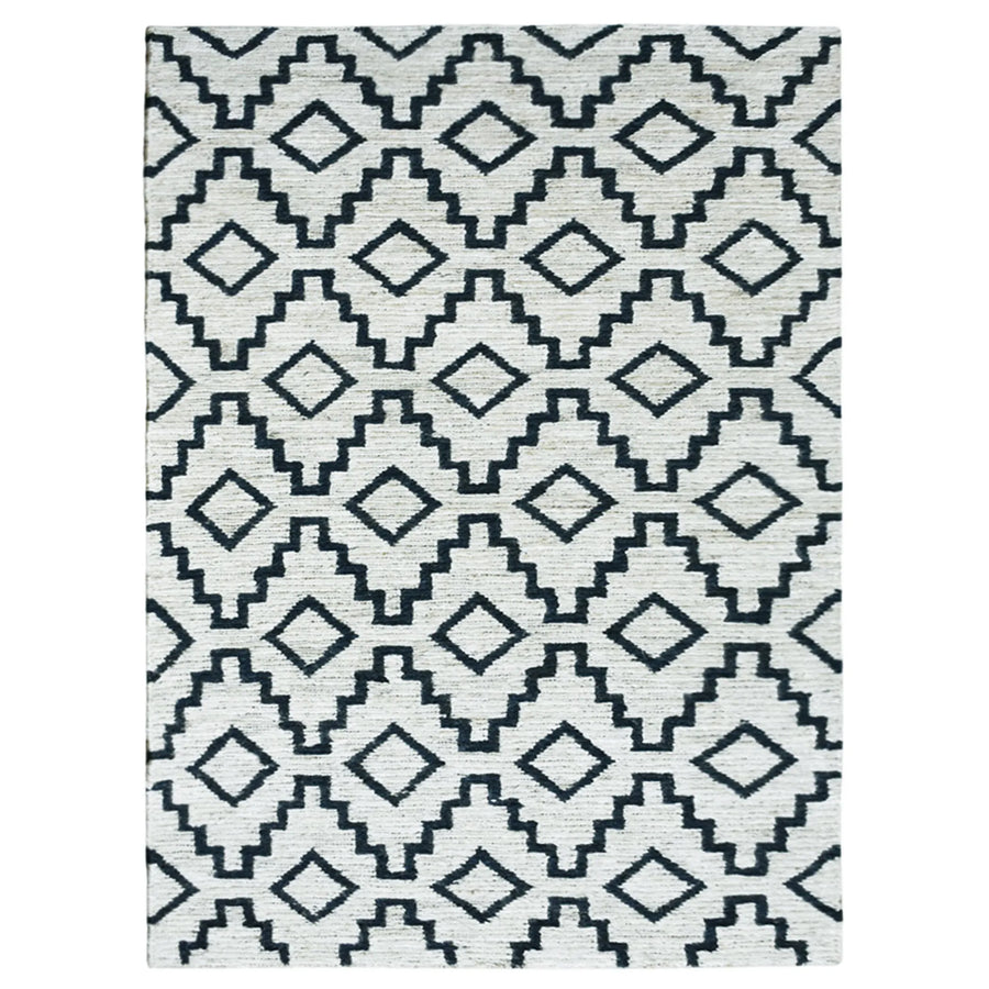 Rugsotic Carpets Hand Knotted Sumak Jute Eco-friendly Area Rug Geometric — view 2