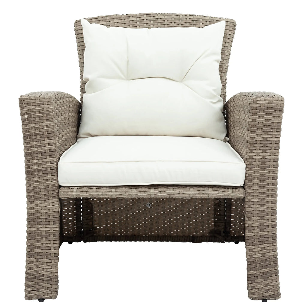 Set Of 4 Piece All Weather Wicker Patio Furniture — view 4