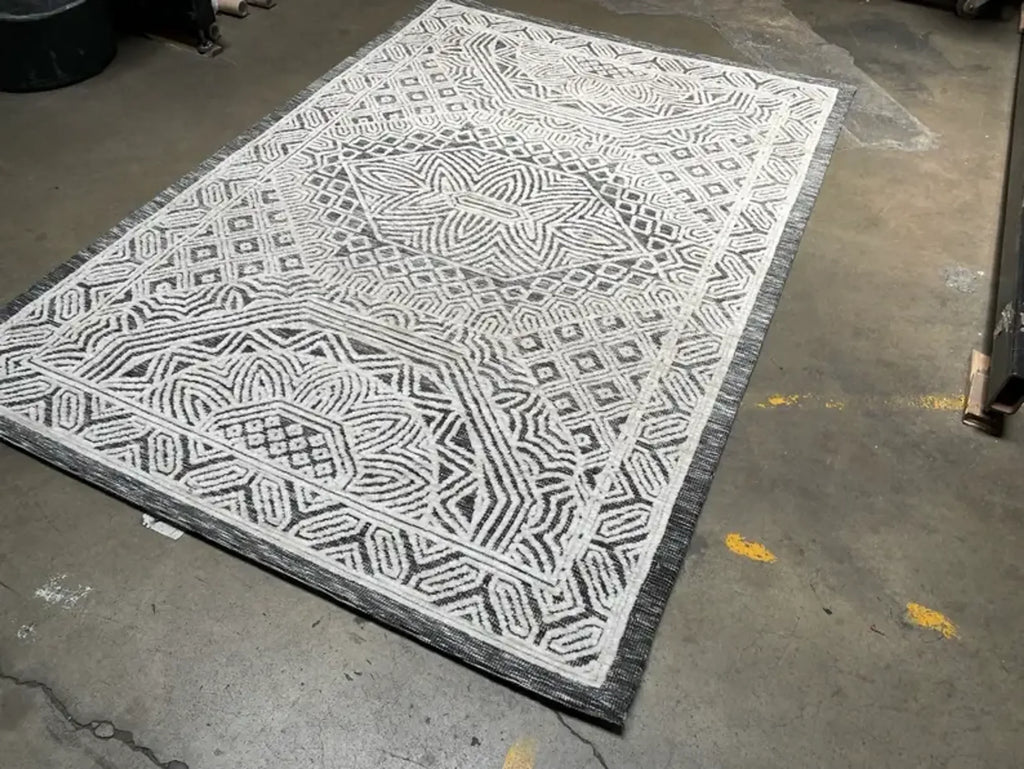 5’3″ x7 ‘6″ Feet Beige Grey Boho Soft Plush Tribal Area Rug — view 2