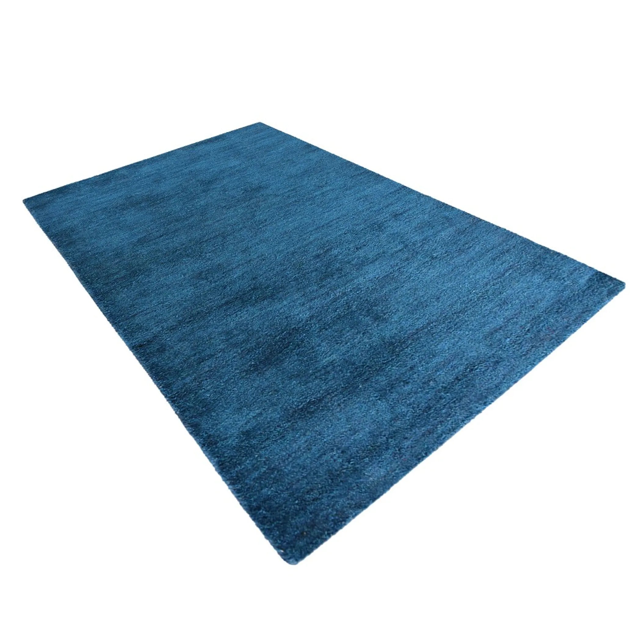 Rugsotic Carpets Hand Knotted Loom Silk Mix Area Rug Solid — view 3