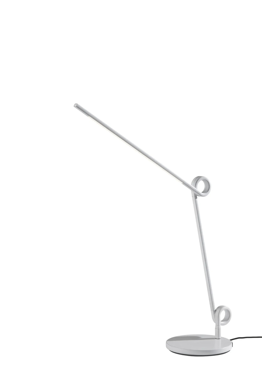 35″ White Metal Novelty Desk Table Lamp — view 2