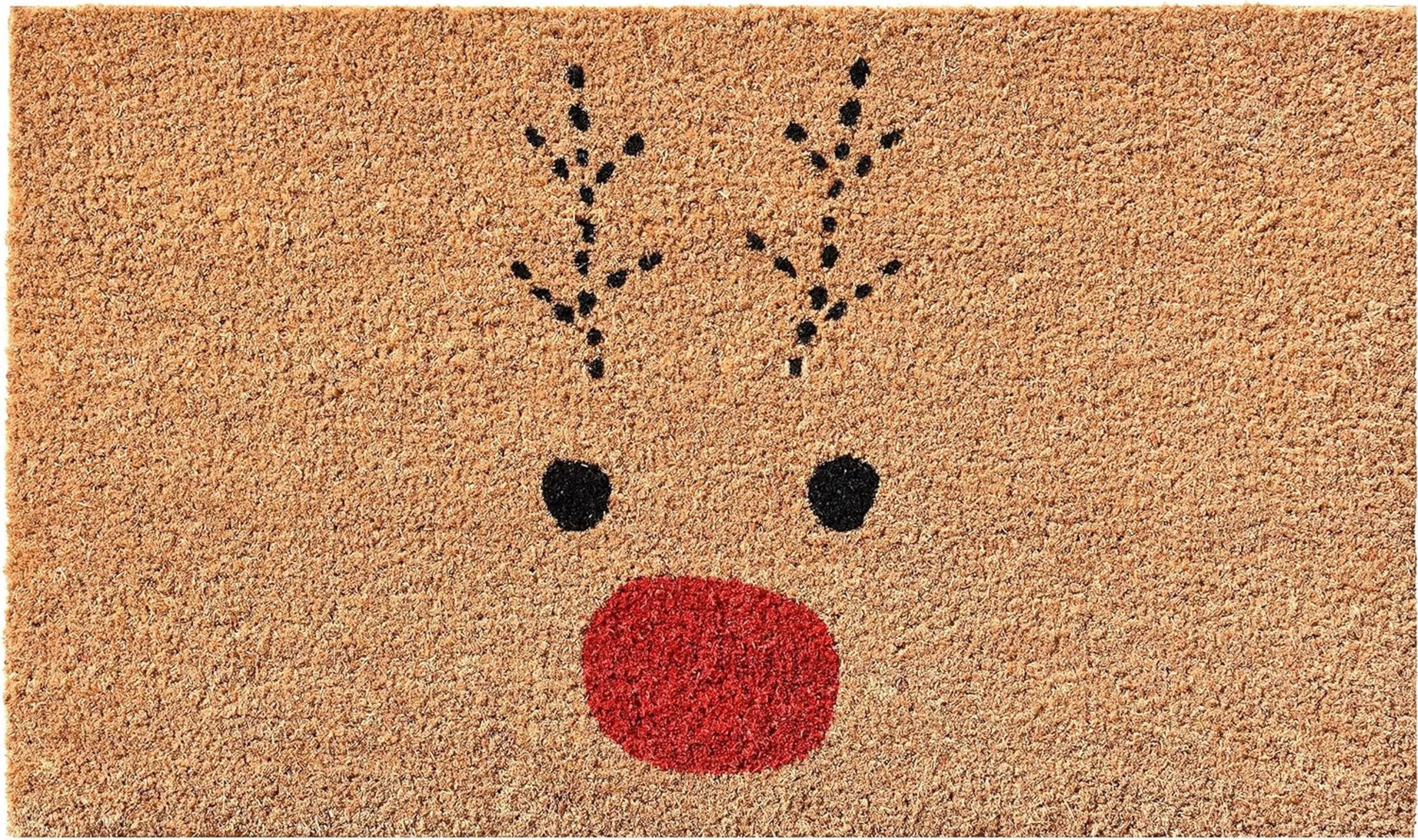 Christmas Reindeer Outdoor Coir Door Mat — view 3
