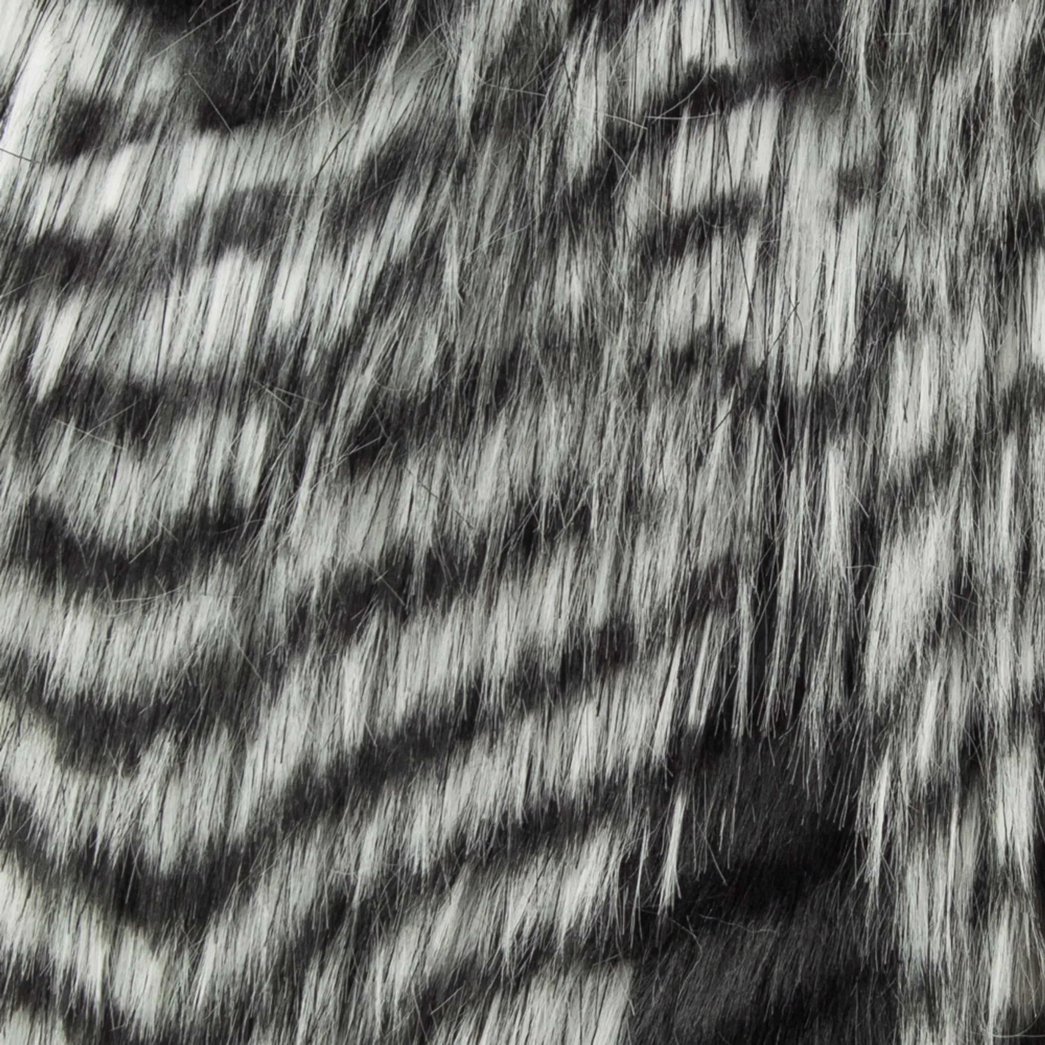 Plutus Porcupine Grey and Silver Faux Fur Luxury Throw — view 3