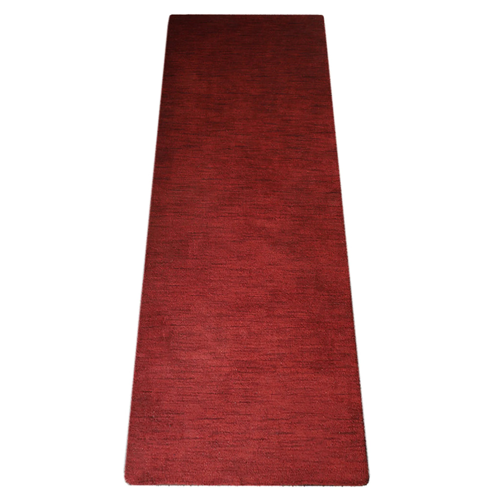 Rugsotic Carpets Hand Knotted Loom Wool Runner Area Rug Solid — view 3