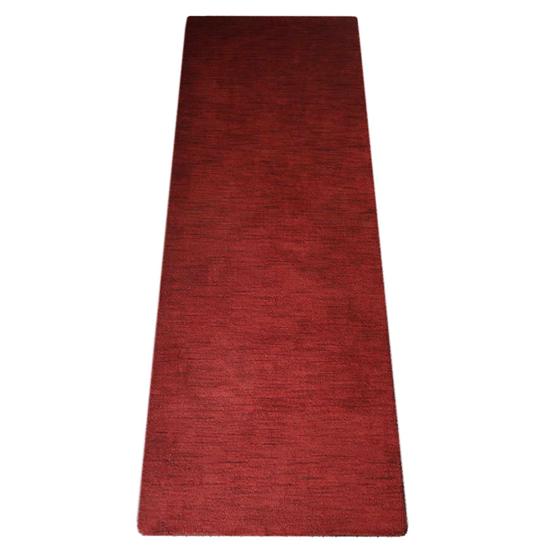 Rugsotic Carpets Hand Knotted Loom Wool Runner Area Rug Solid — view 3