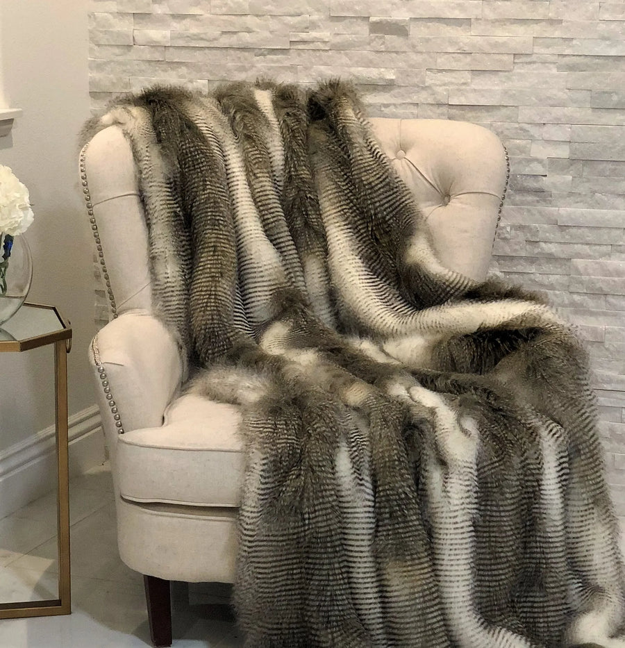 Plutus Alaskan Hawk Handmade Luxury Throw — view 2