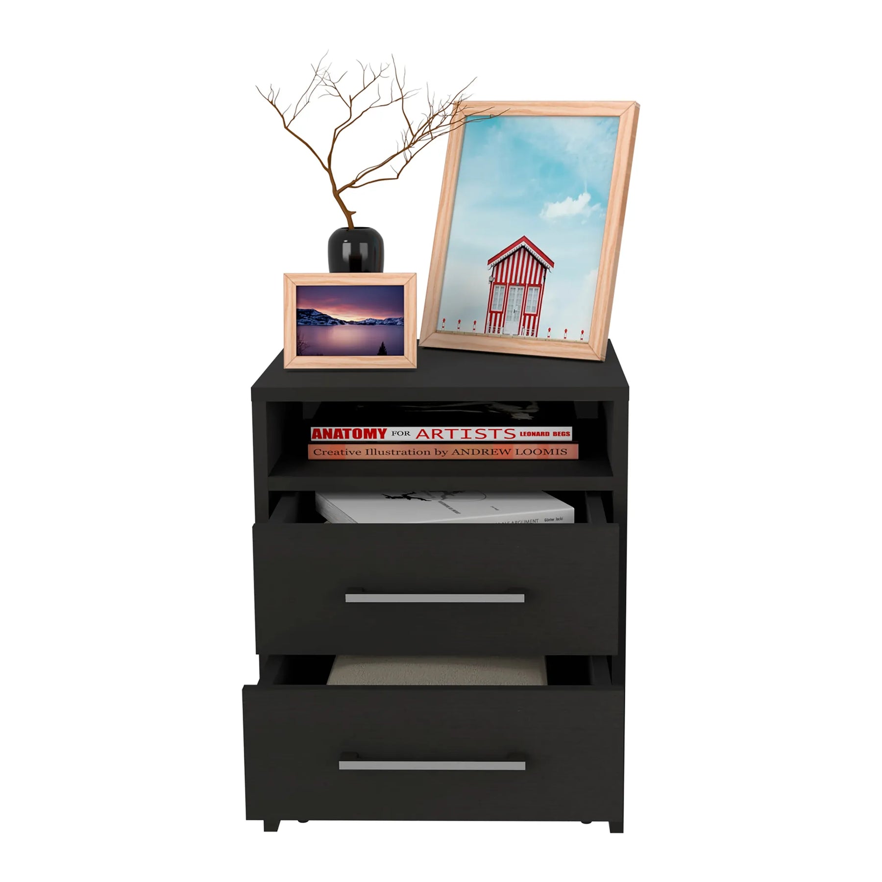 Holland 3 Piece Bedroom Set, Armoire + Nightstand + Nightstand — view 4