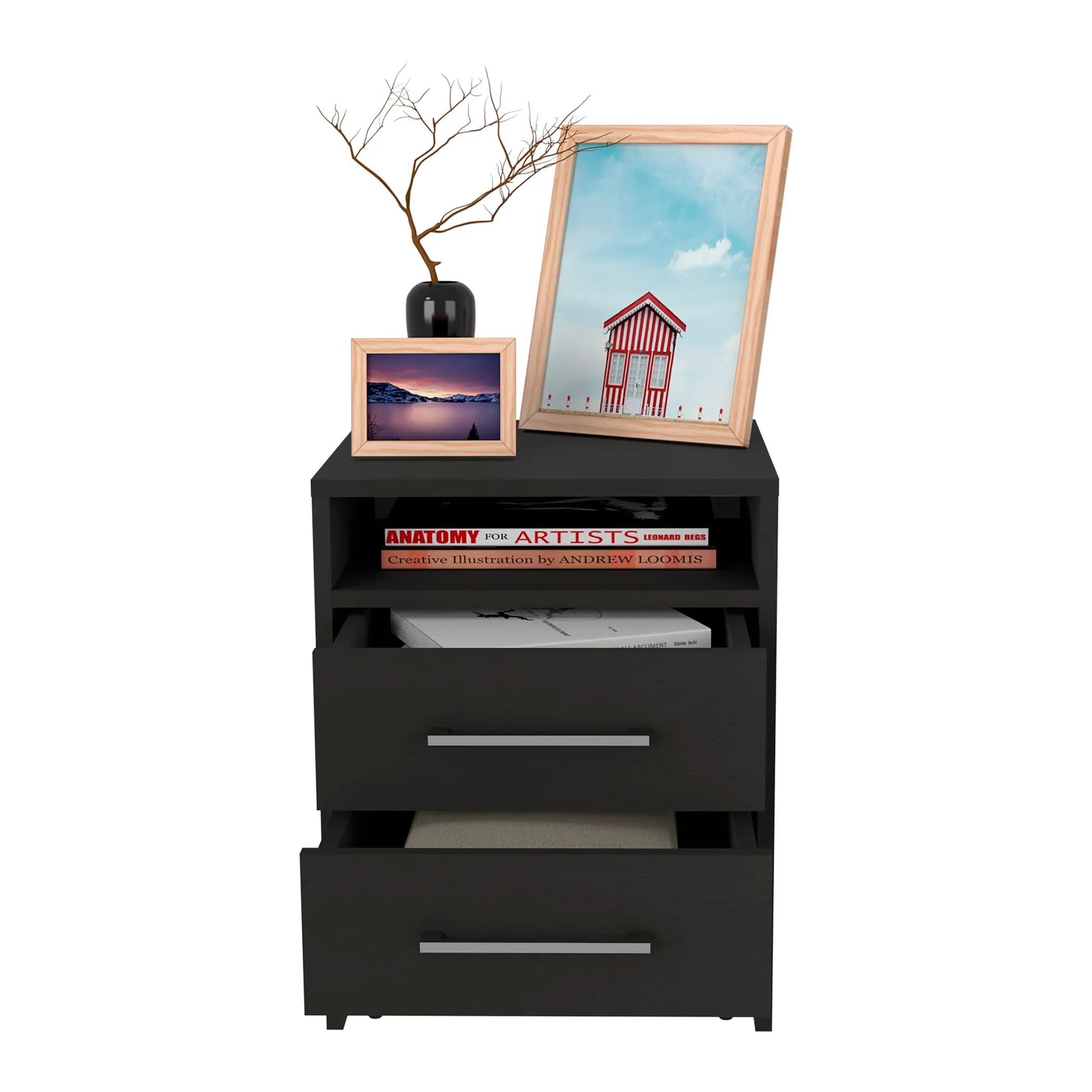 Holland 3 Piece Bedroom Set, Armoire + Nightstand + Nightstand — view 4