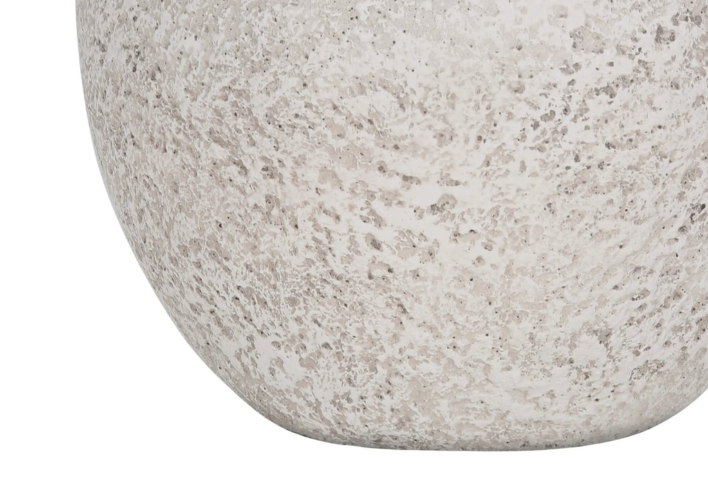 22″ Cream Concrete Urn Table Lamp With Cream Abstract Empire Shade — view 3