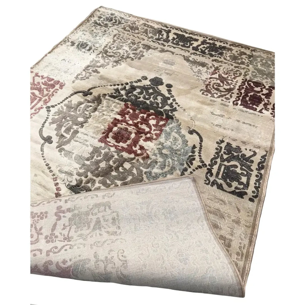 7’10” x 10’3″ Feet Vintage Beige Silky Glam Area Rug — view 4