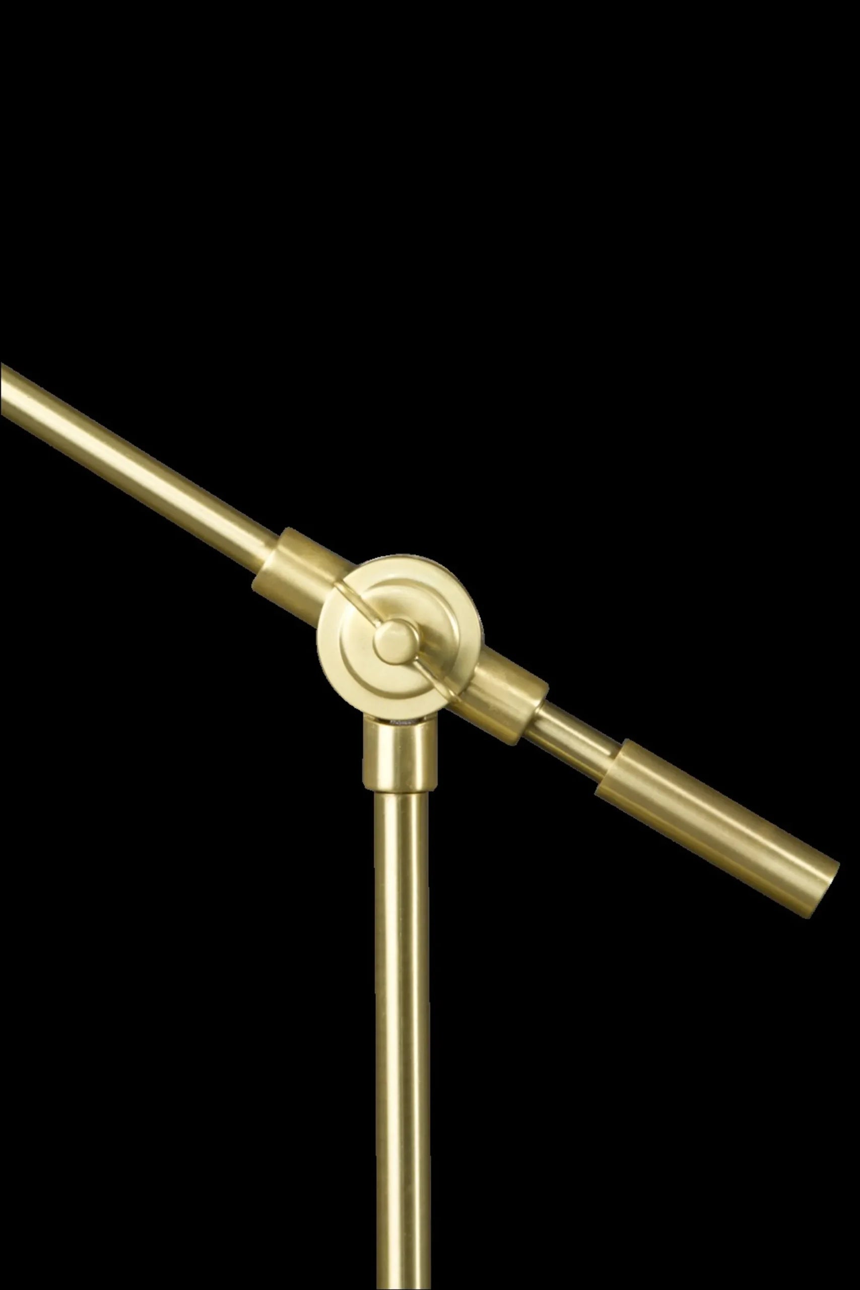 Shiny Satin Brass LED Adjustable Desk Lamp — view 2
