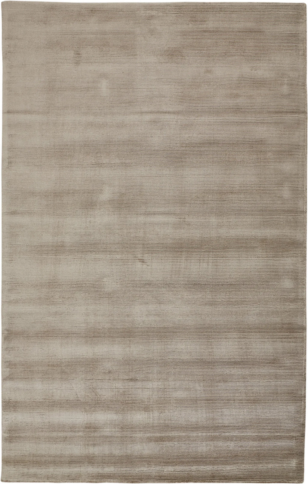 5′ X 8′ Tan Ivory And Taupe Hand Woven Area Rug