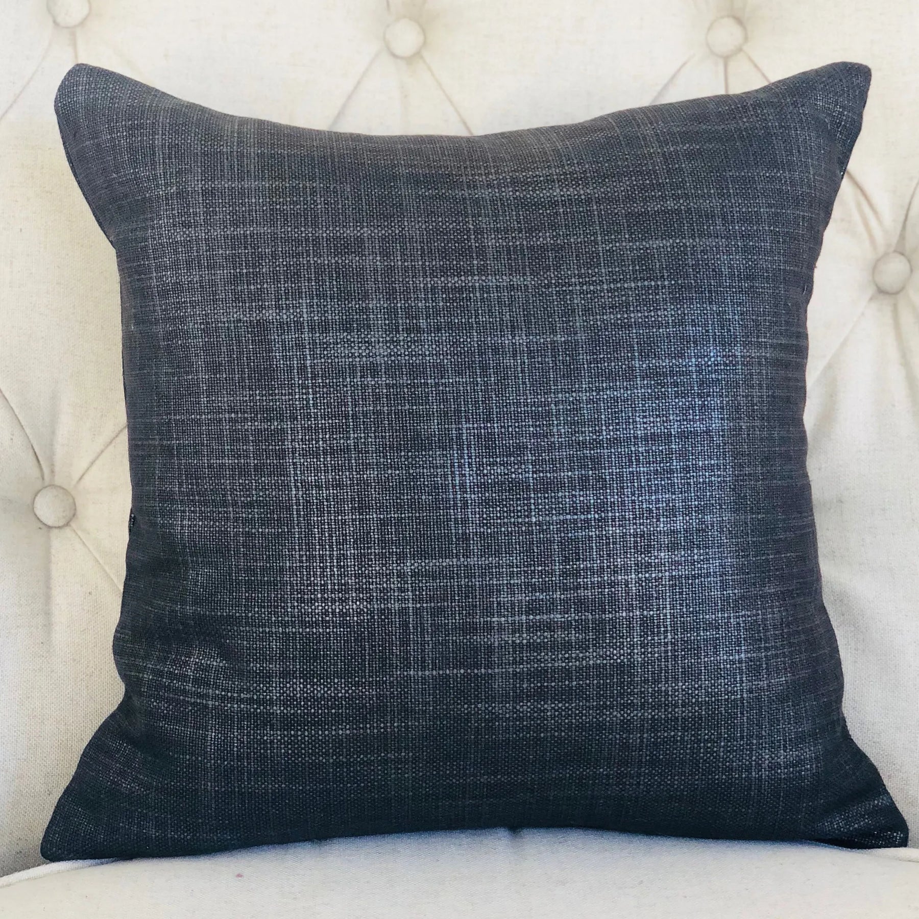 Plutus Ashland Glazed Gray Handmade Luxury Pillow — view 2
