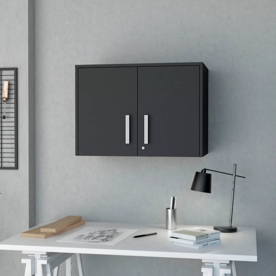 Storage Cabinet – Wall Cabinet, Three Interior Shelves, Double Door
