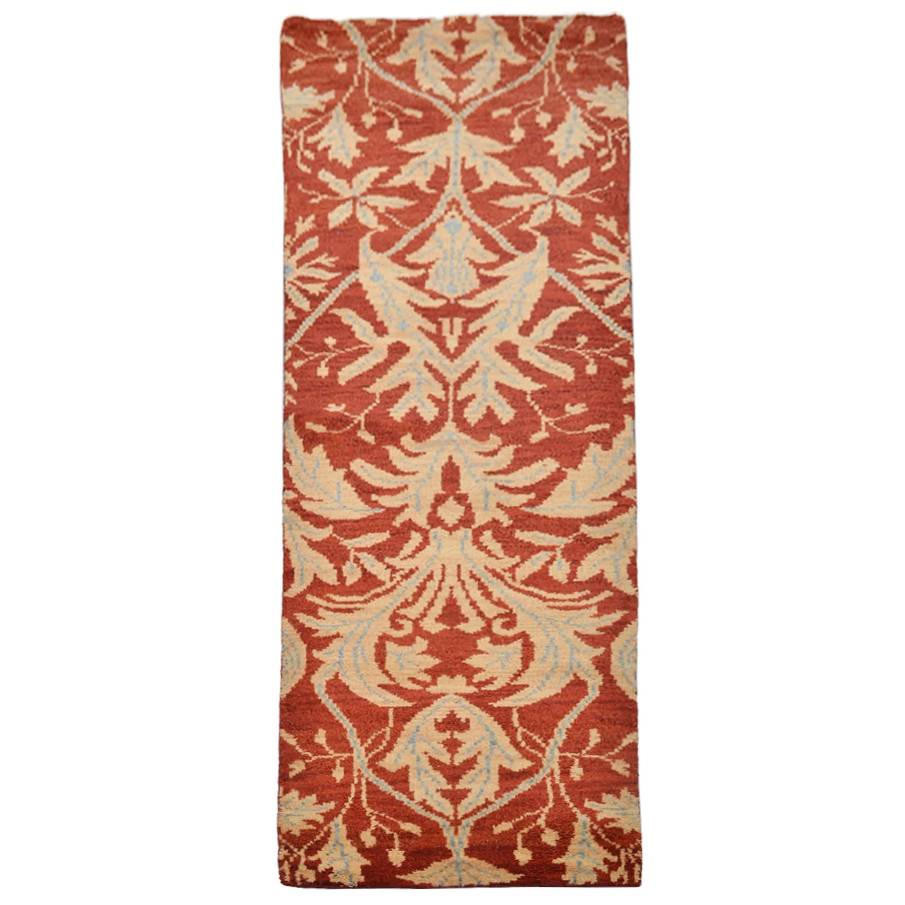 Rugsotic Carpets Hand Knotted Wool 2’6”x10′ Runner Area Rug Floral — view 2