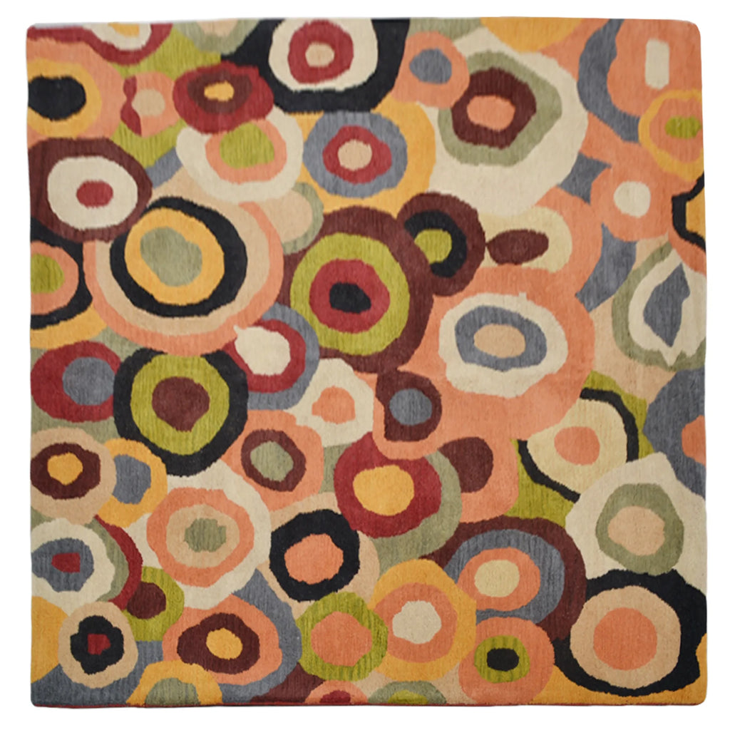 Rugsotic Carpets Hand Tufted Wool Square Area Rug Contemporary — view 2