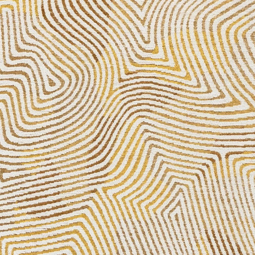 2′ X 5′ Beige Gold And Brown Geometric Washable Area Rug With UV Protection — view 3