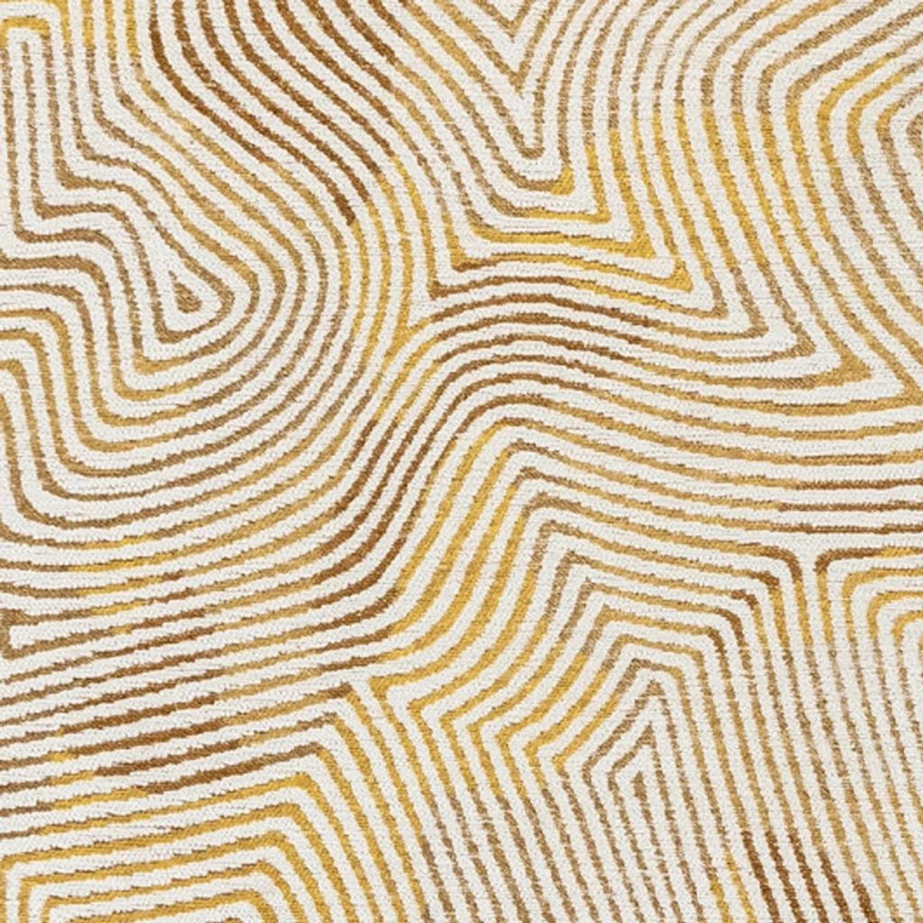 2′ X 5′ Beige Gold And Brown Geometric Washable Area Rug With UV Protection — view 3