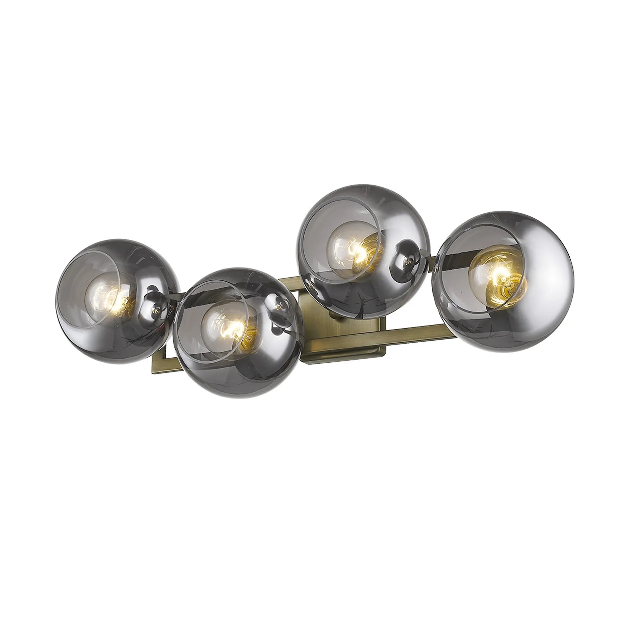 Lunette 4-Light Aged Brass Sconce — view 4