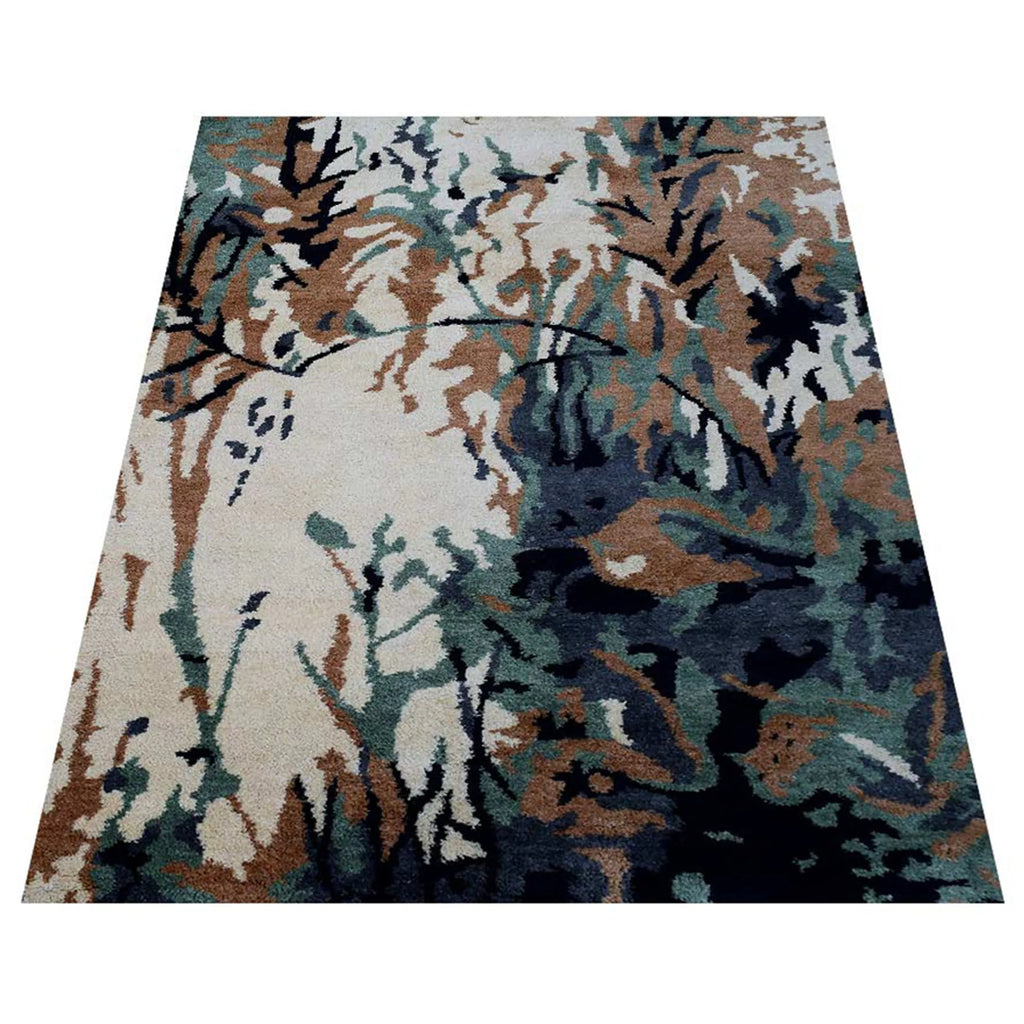 Rugsotic Carpets Hand Knotted Silk Area Rug Abstract — view 3