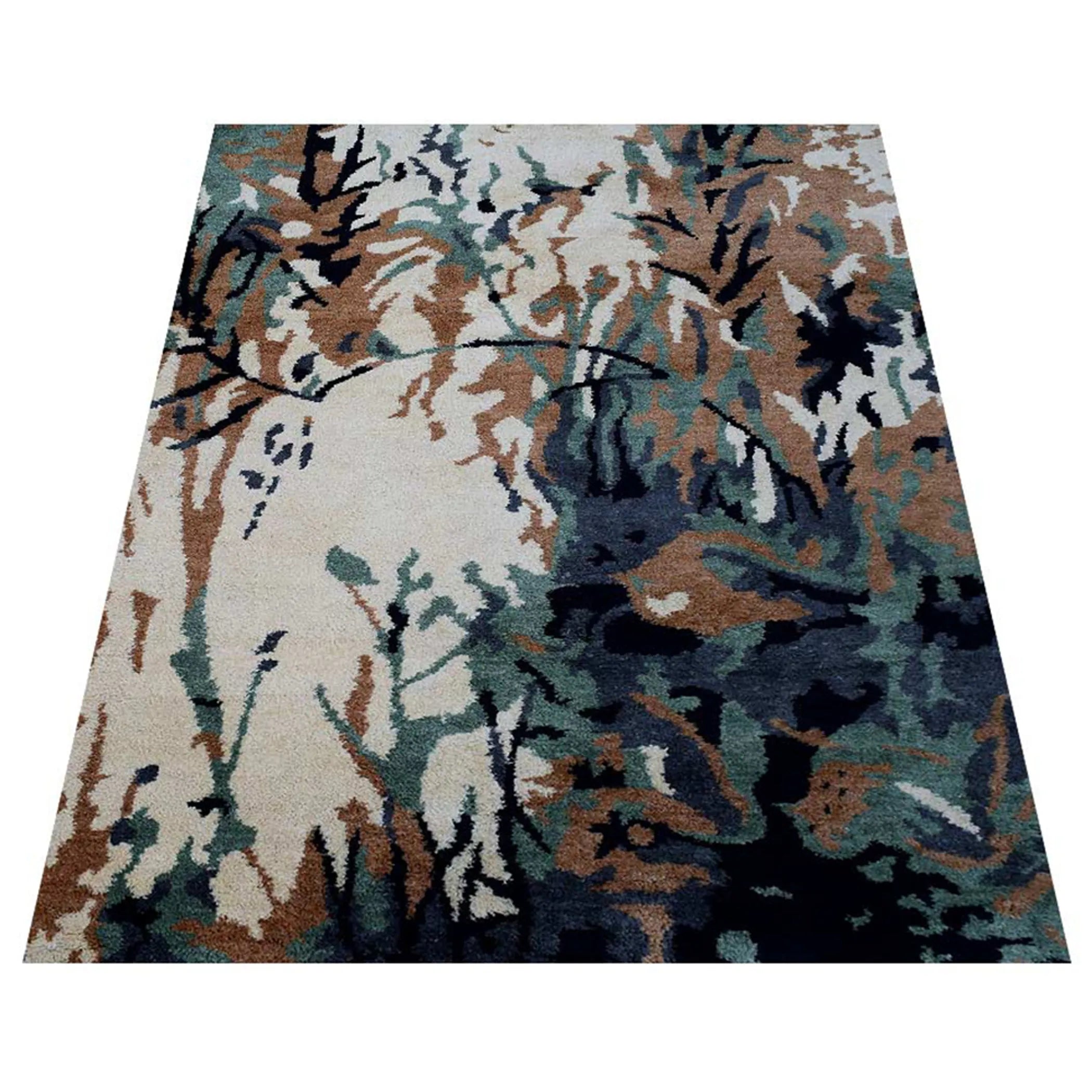 Rugsotic Carpets Hand Knotted Silk Area Rug Abstract — view 3