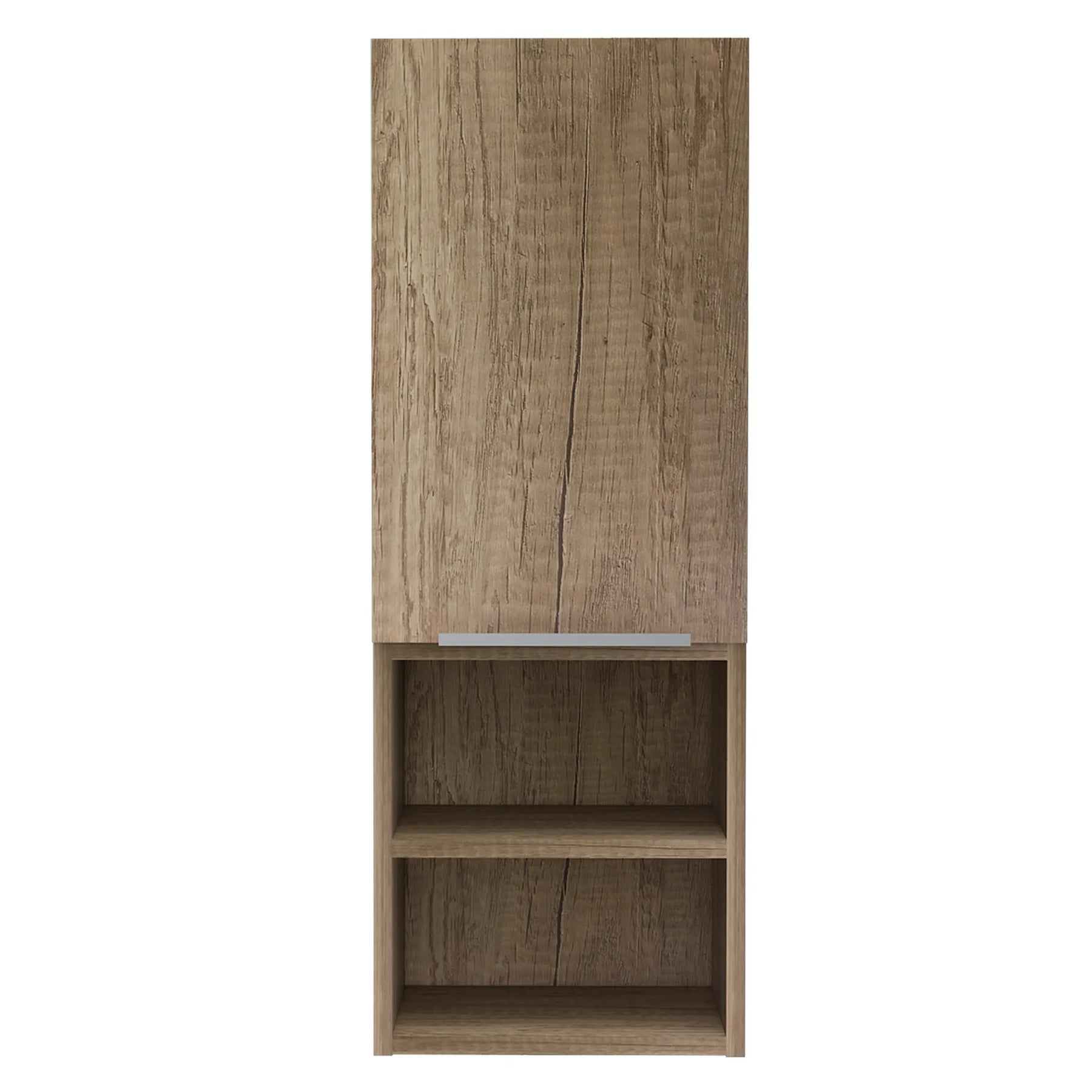 12″ Wood Brown Standard Accent Cabinet With Four Shelves — view 2