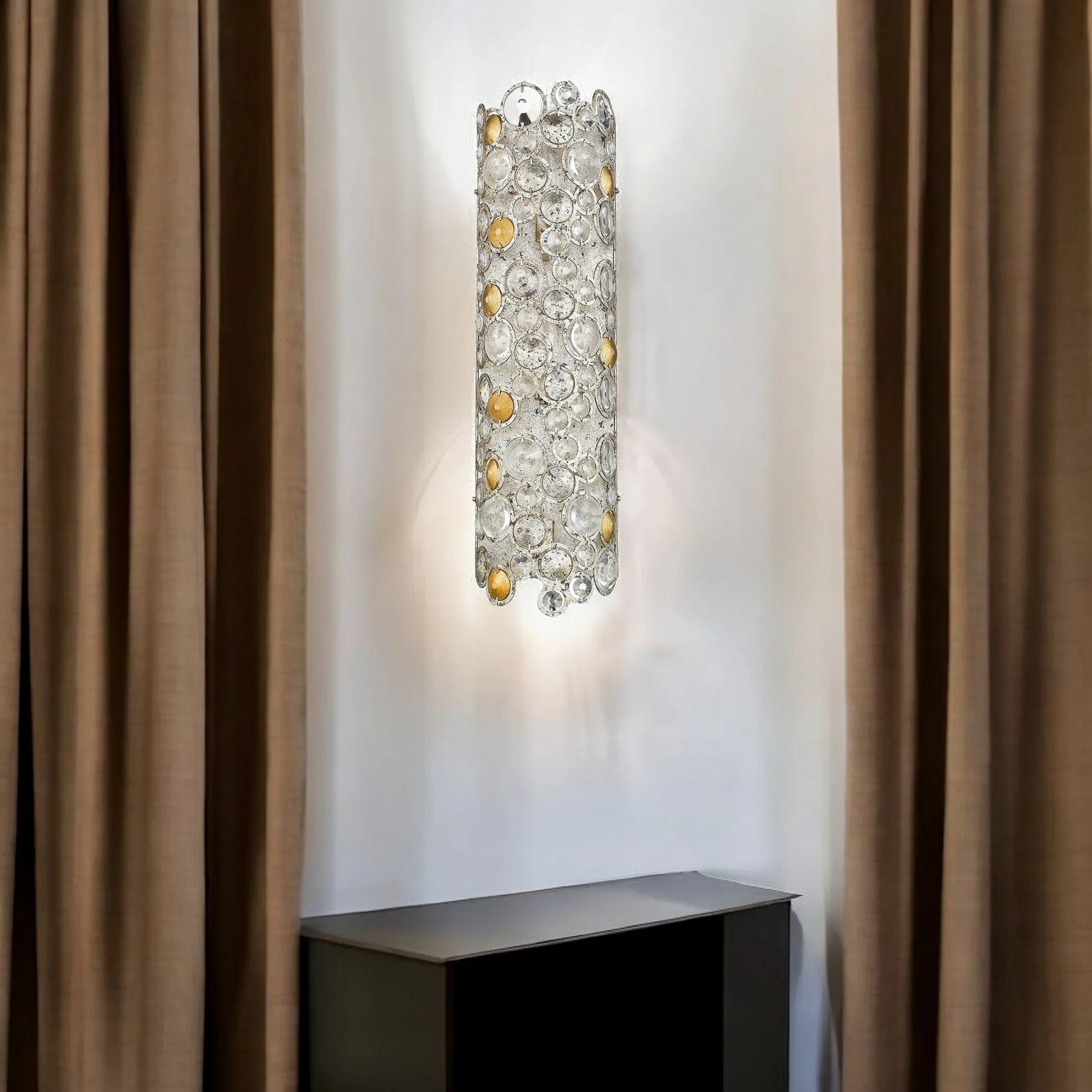 Vitozzi 3-Light Antique Silver Leaf Sconce