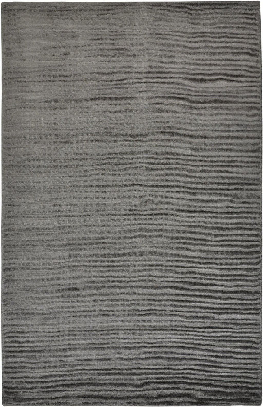 5′ X 8′ Gray And Black Hand Woven Area Rug