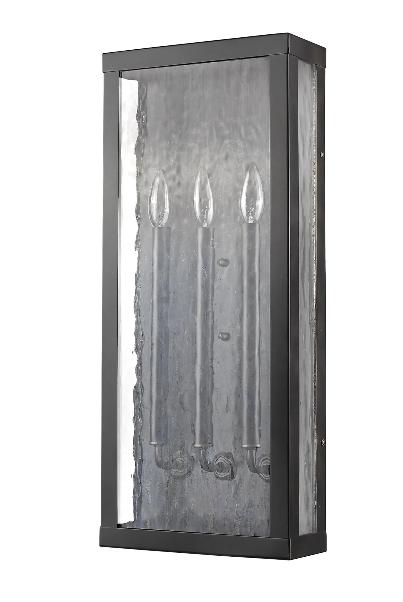 Charleston 3-Light Oil-Rubbed Bronze Shadowbox Wall Light (Large) — view 2