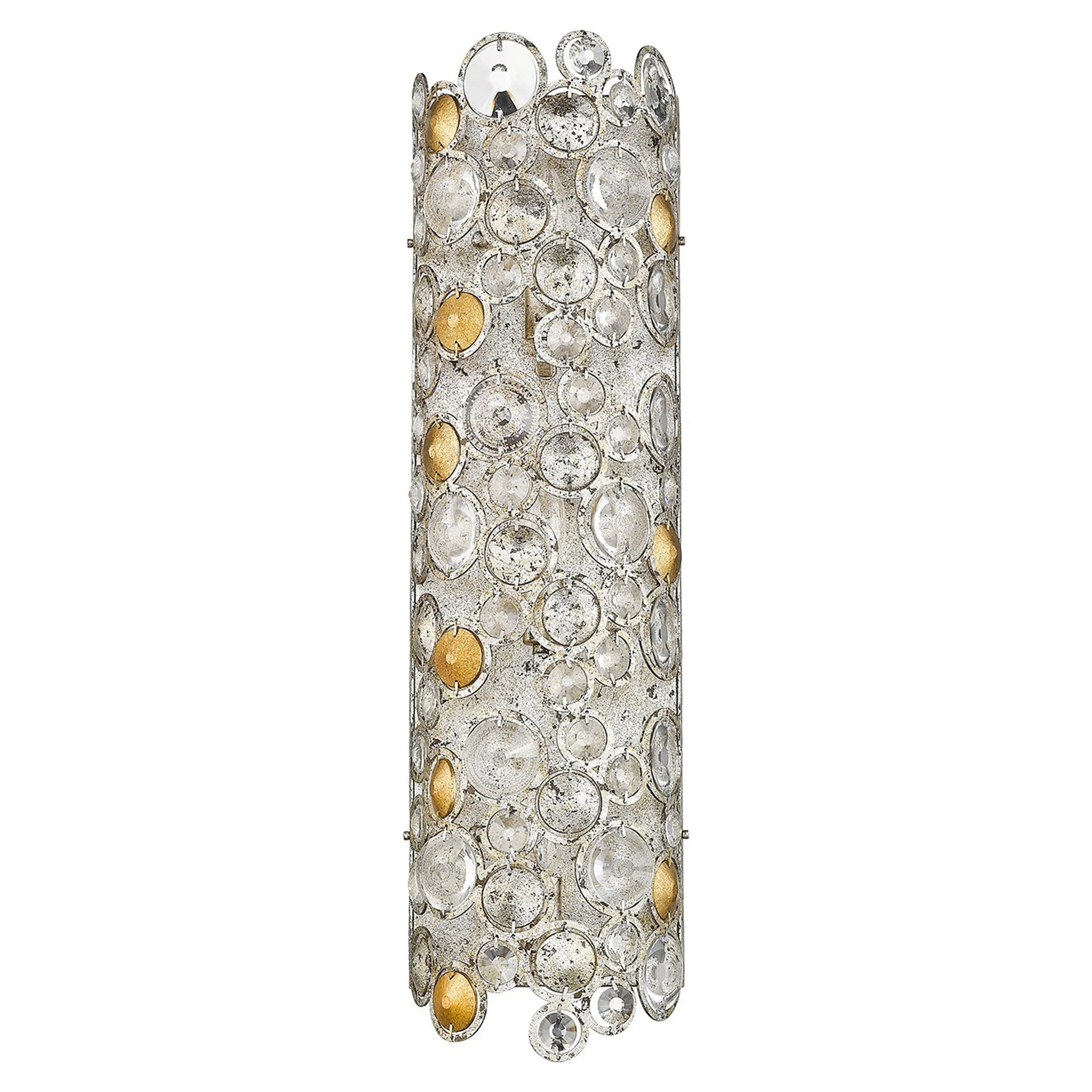 Vitozzi 3-Light Antique Silver Leaf Sconce — view 3