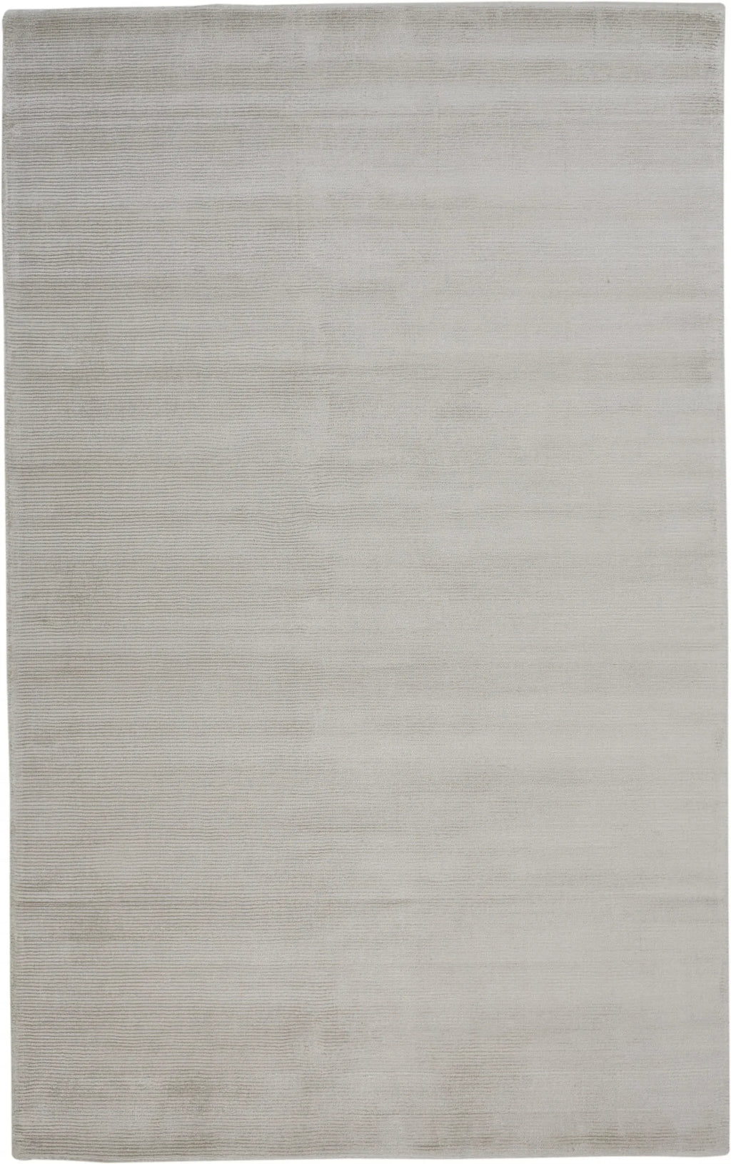4′ X 6′ Gray And Silver Hand Woven Area Rug
