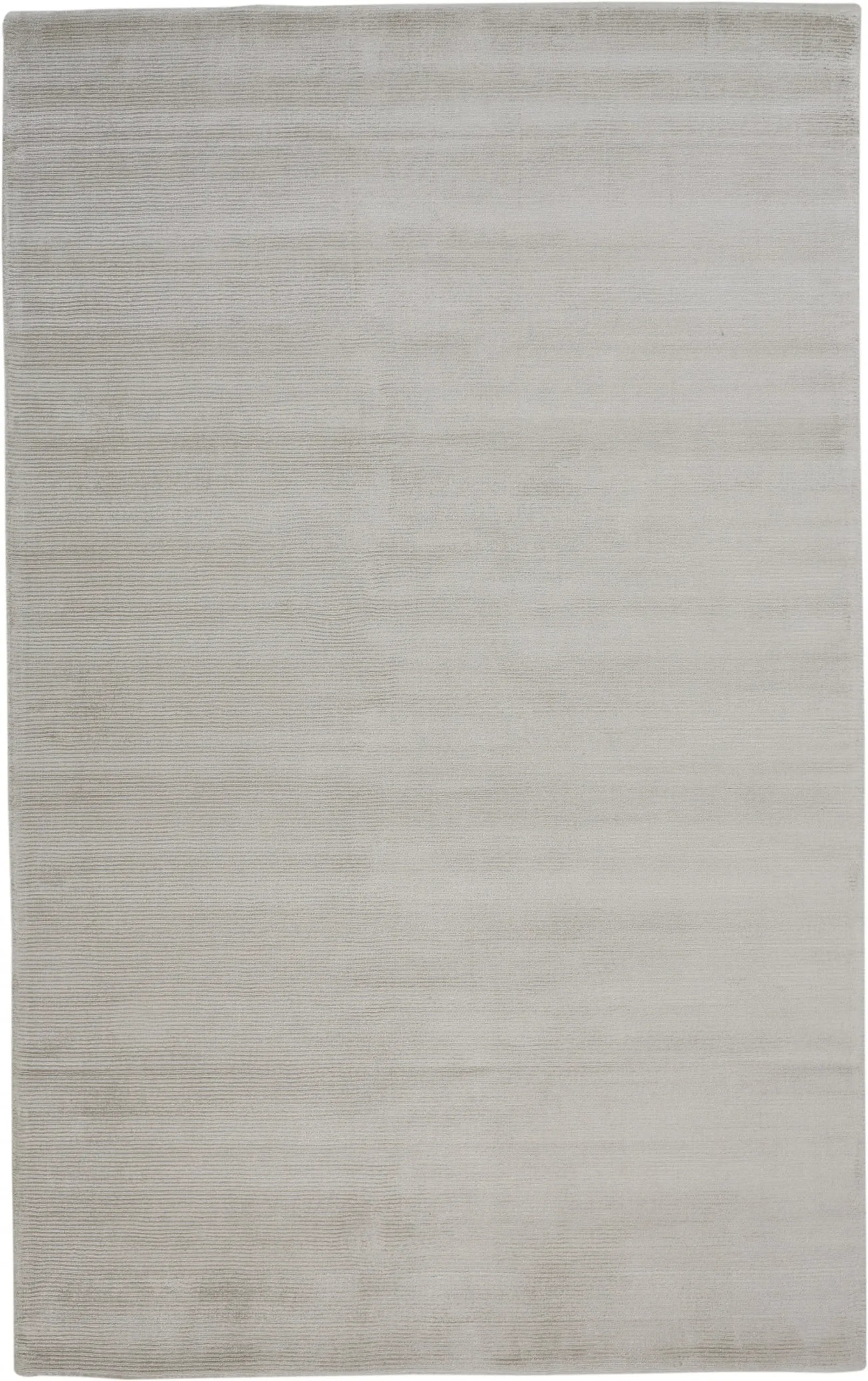 4′ X 6′ Gray And Silver Hand Woven Area Rug