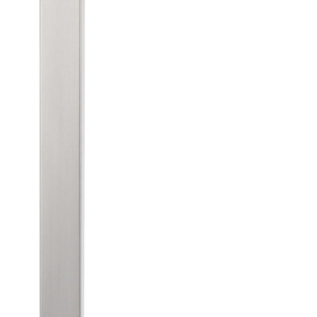 25″ Nickel Metal Desk USB Table Lamp With White Shade — view 4