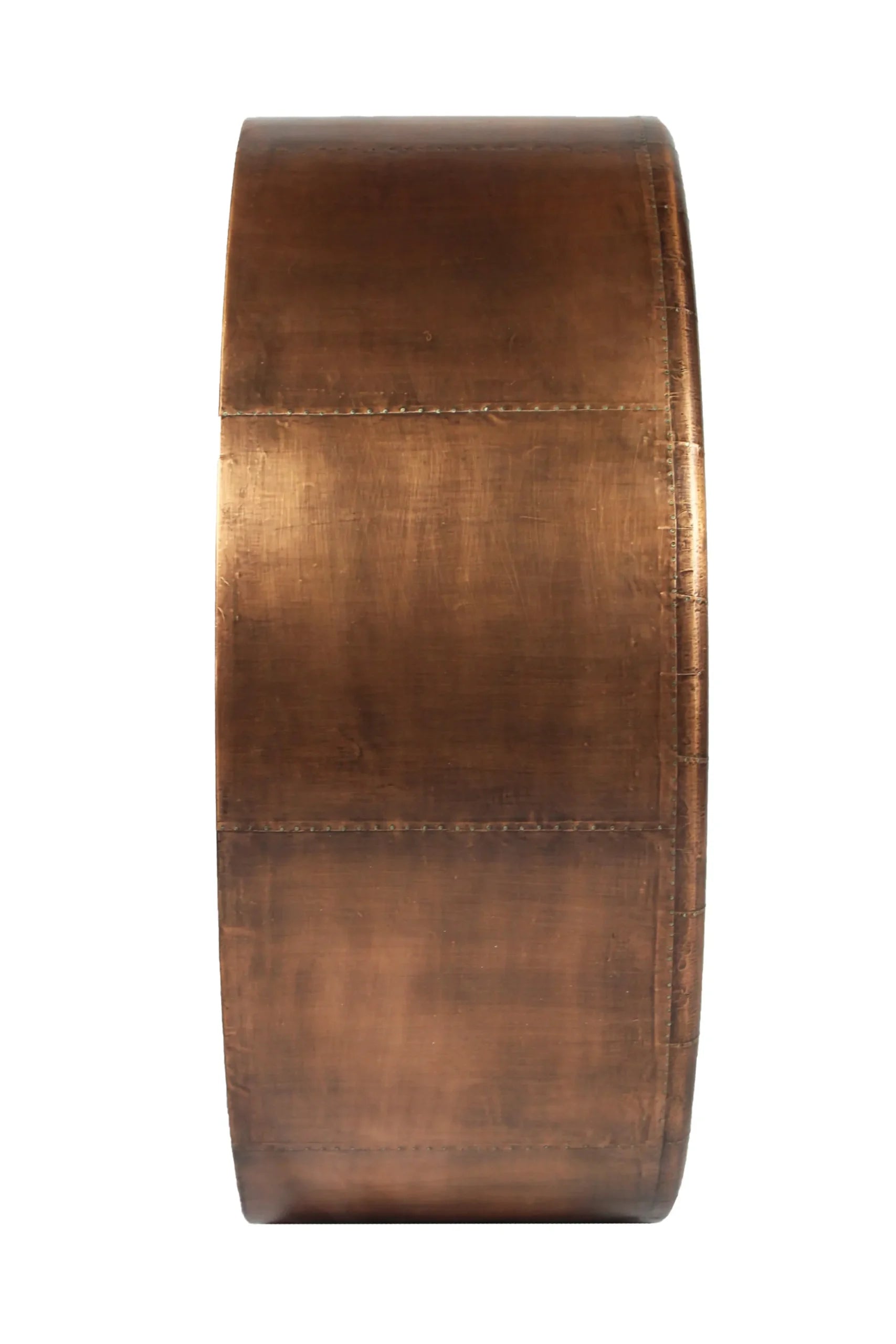 21″ Copper Round Metal Framed Accent Mirror — view 4