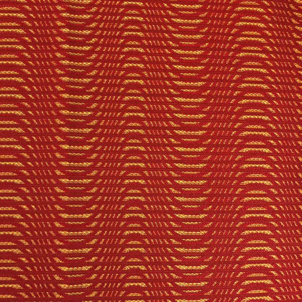 Plutus New Earth Ripple Red Luxury Throw Pillow — view 3